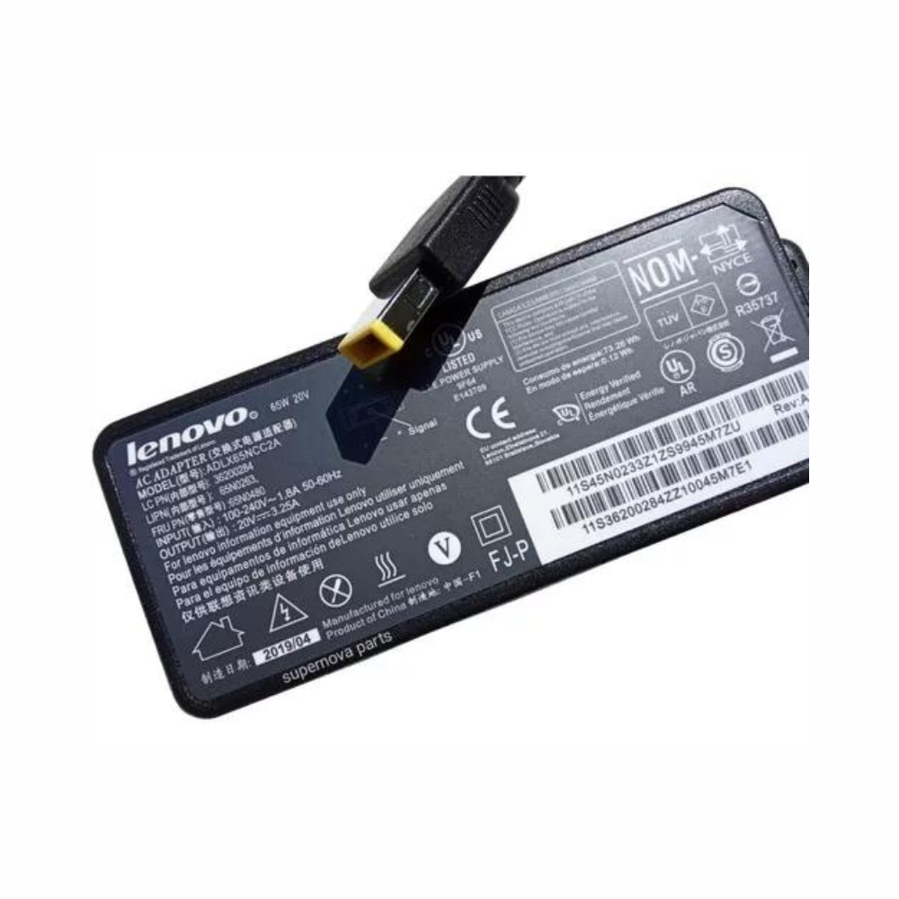 Fonte Notebook Lenovo USB 20V 3.25a 65w  Pa-1650-72 Model 45N0261 -Plug USB