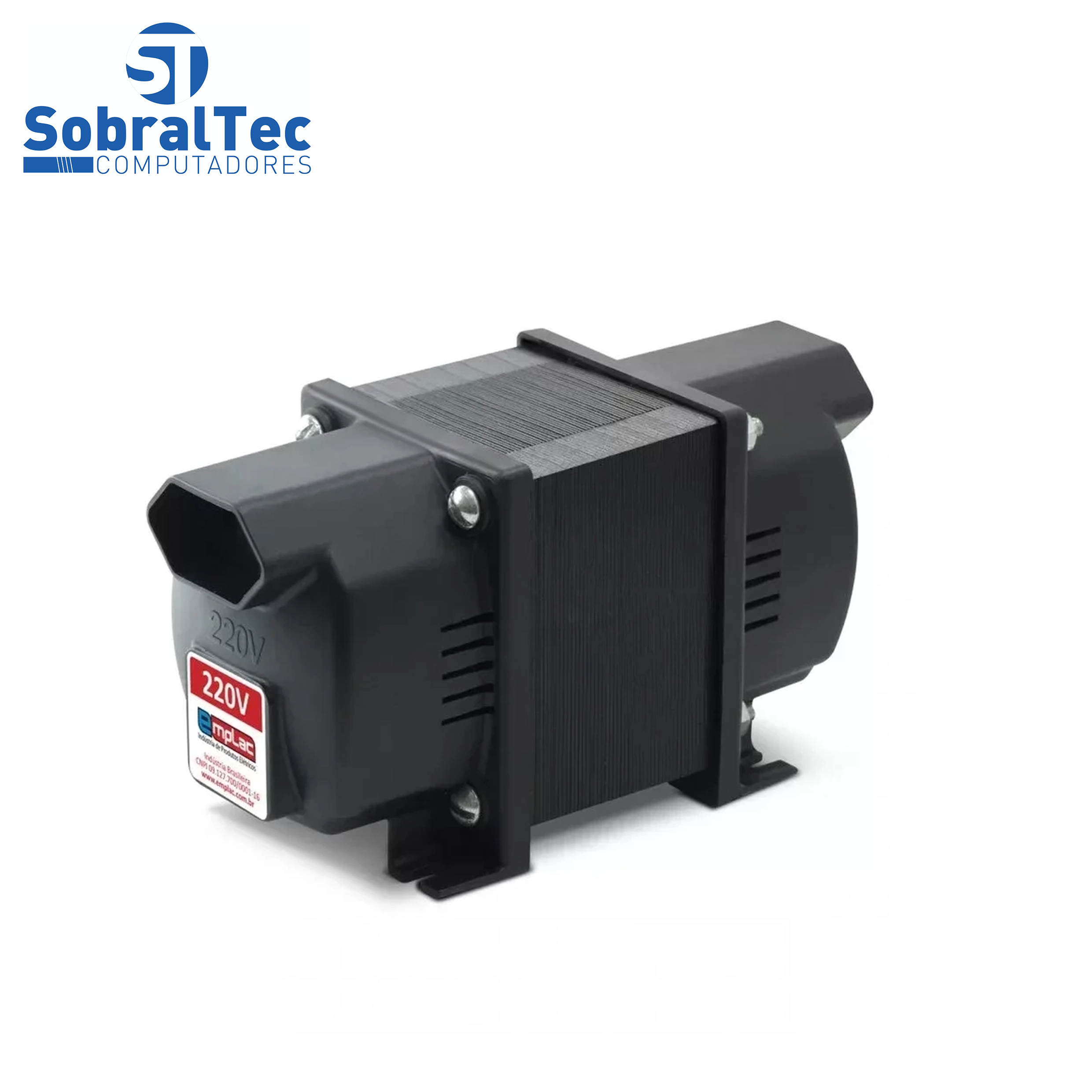 Autotransformador 1010VA Bivolt Tomada 10A 2 Portas + T Emplatec
