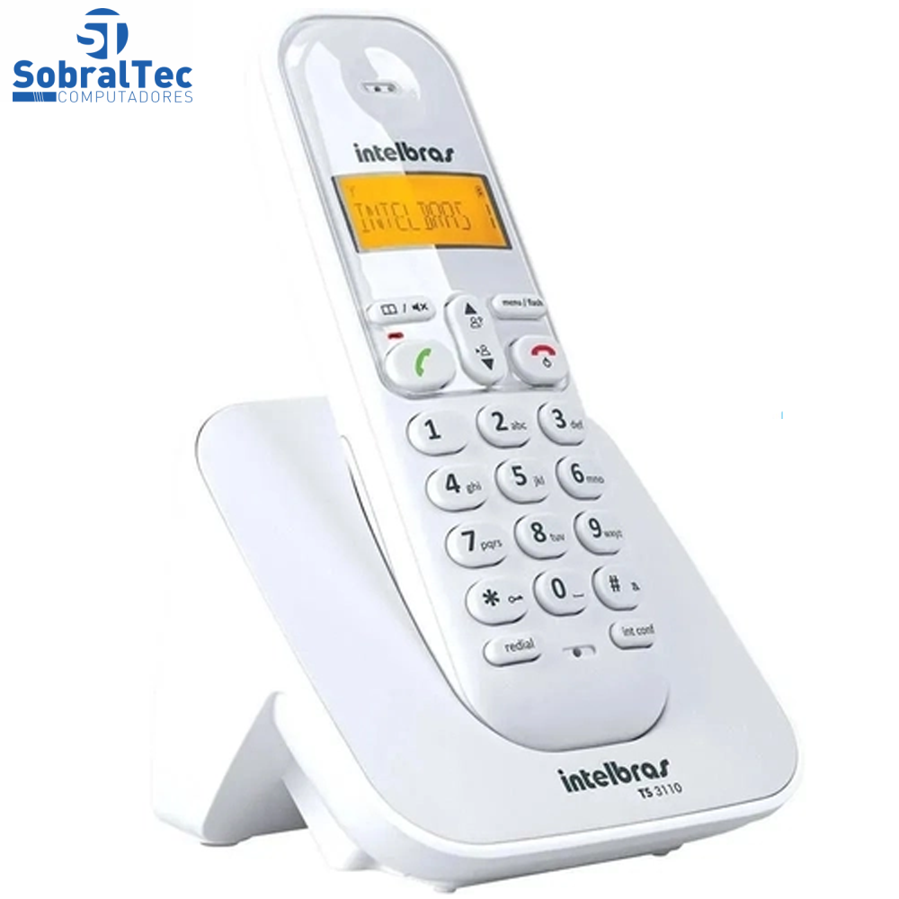 Telefone Sem Fio Intelbras TS 3110 VM Intelbras Branco
