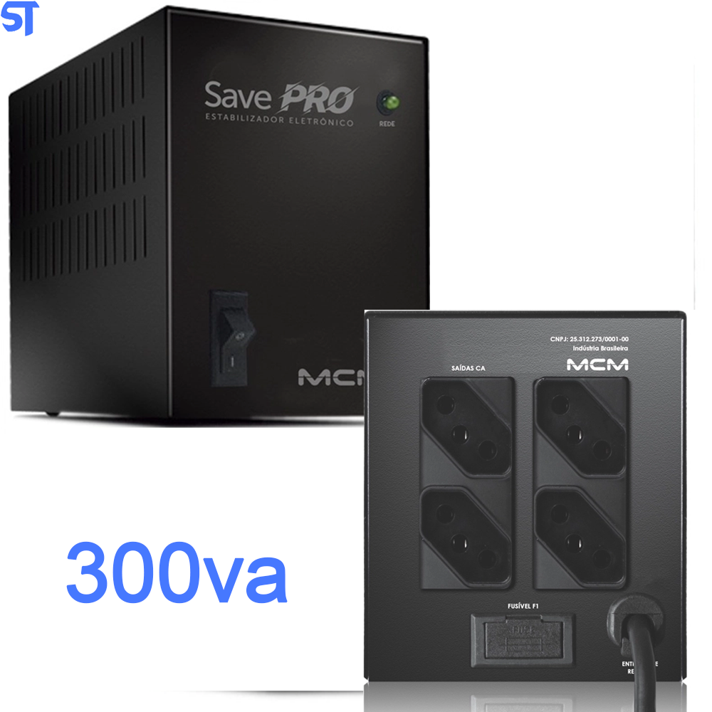 Estabilizador Save Pro MCM 300va 220 Para 220v