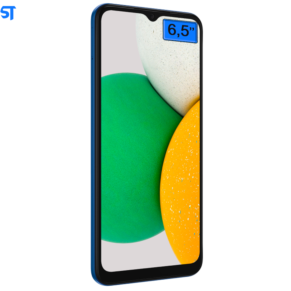 Smartphone Samsung Galaxy A03 Core 32GB Azul 4G - Octa-Core 2GB Ram 6,5” Câm 8MP + Selfie 5MP