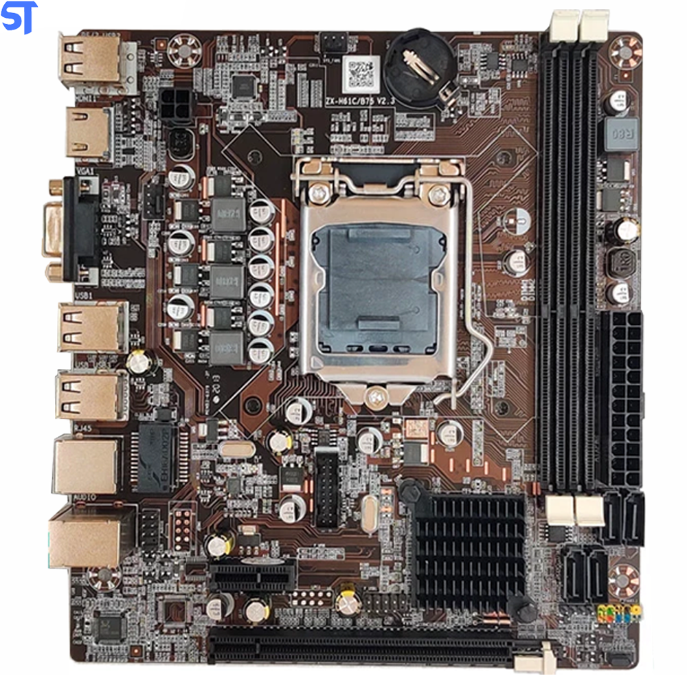 Kit Para Montagem de Computador- Placa Mãe- Processador Core i3 -2130- Memória 4GB DDR3- Com Cooler