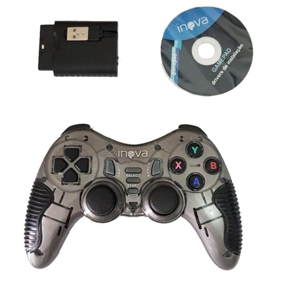 Controle Joystick Sem Fio Novo 7 em 1P2-P3-Usb-Pc-TvBox-Android Inova