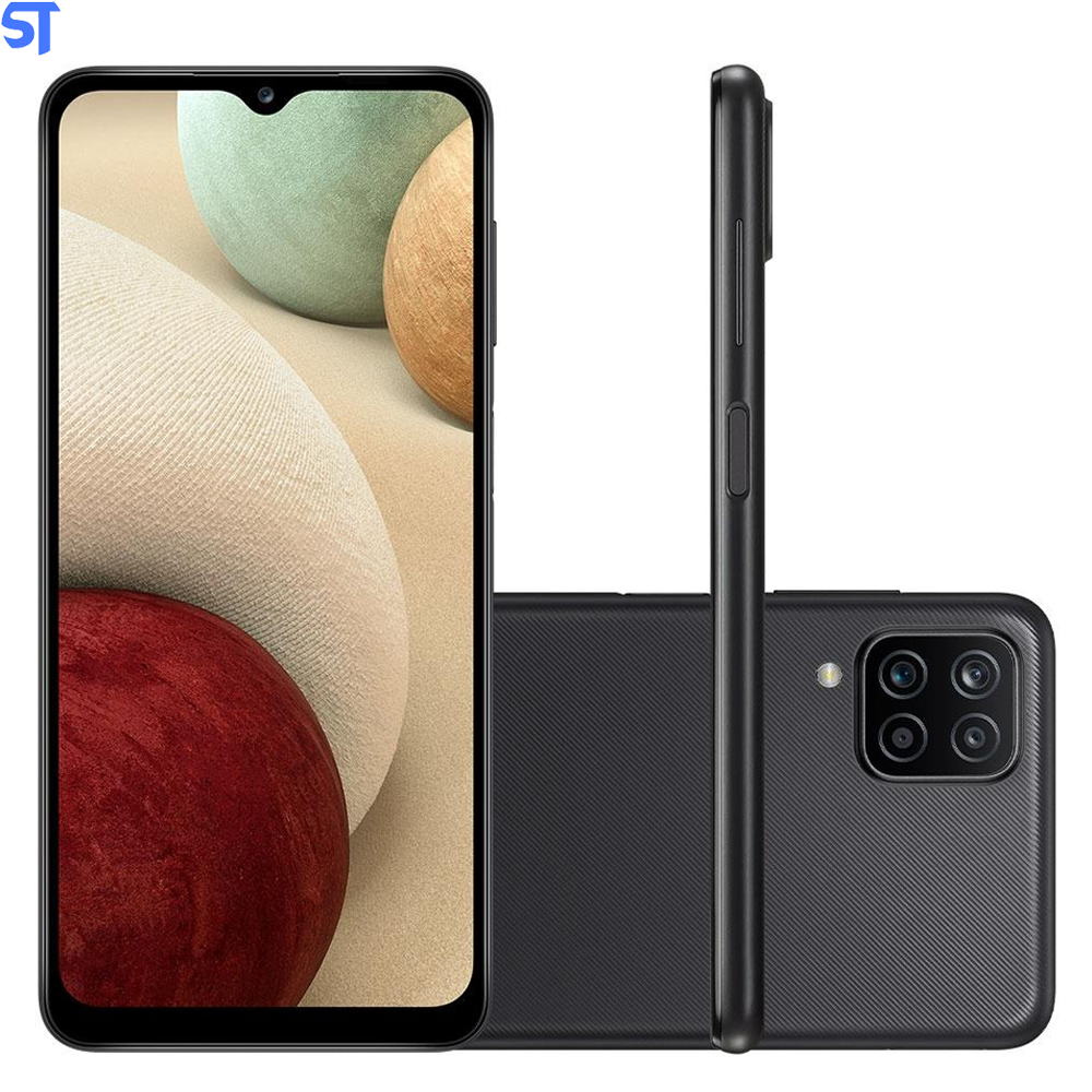 Smartphone Samsung Galaxy A12 64GB 4G - Octa-Core 4GB RAM 6,5” Câm. Quádrupla + Selfie 8MP - Preto