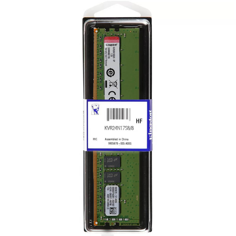 Memória Ram Desktop 8GB DDR4 2666MHz Kingston KVR26n19S8/8