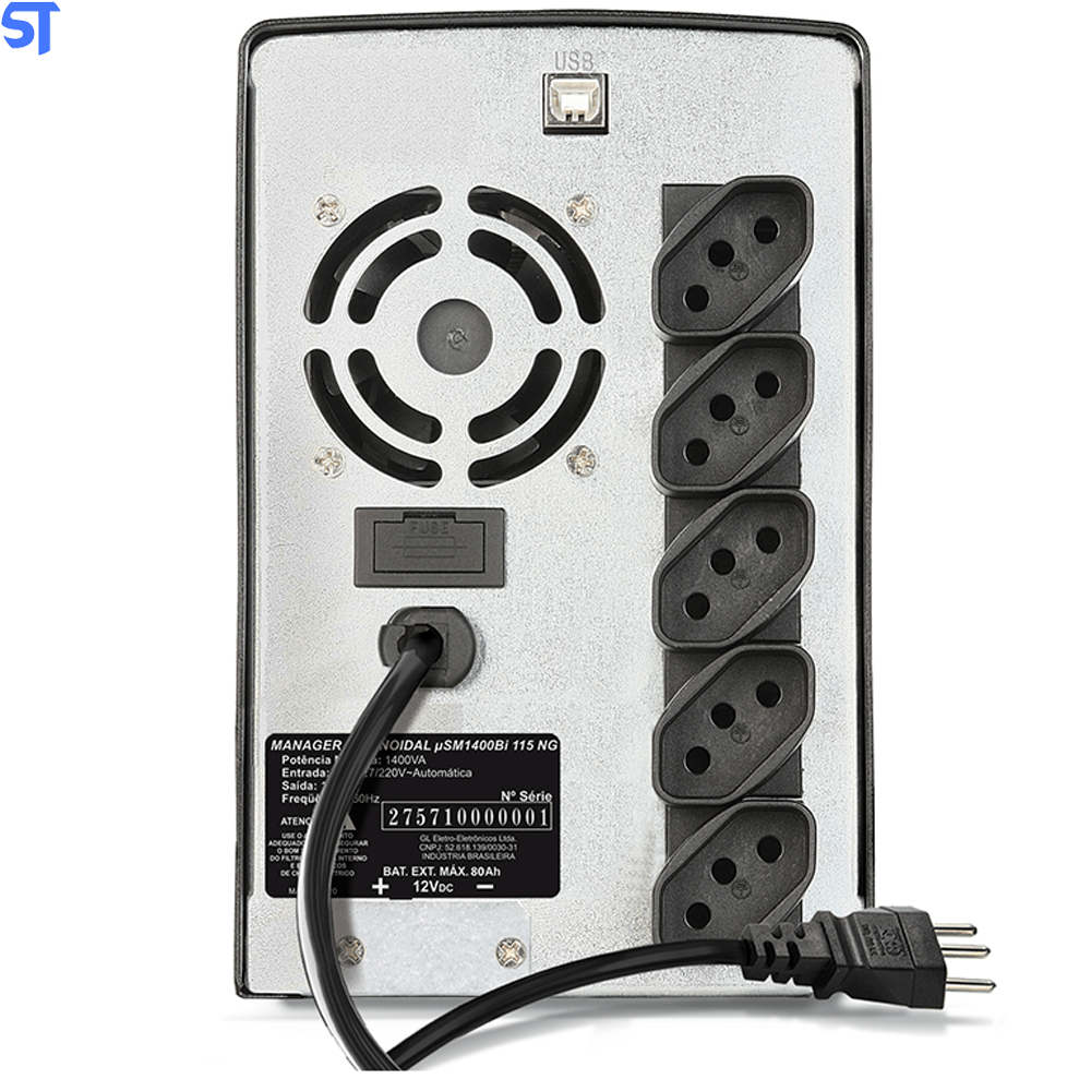 Nobreak SMS Manager III Senoidal NG 1800 VA Bivolt Automático Com 5 Tomadas