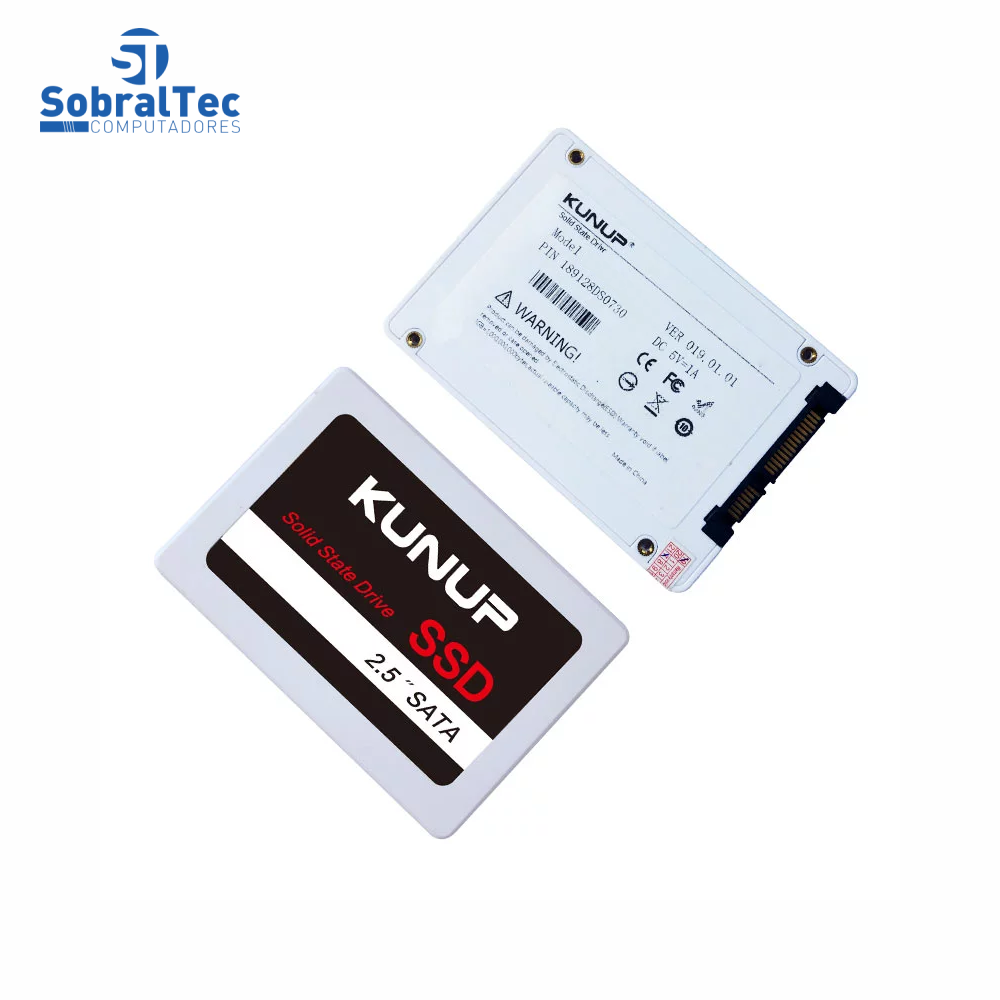 HD SSD Kunup 256GB 2.5 Sata 3 Leitura 550Mbps Gravação 350Mbps K168-256gb