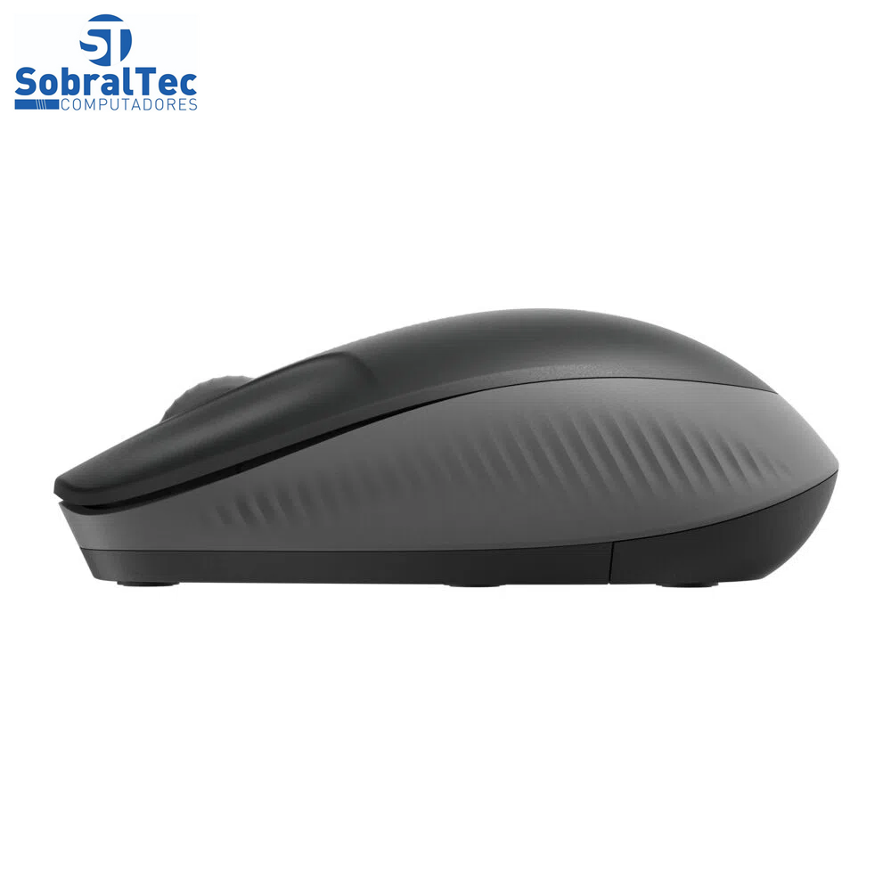 Mouse Sem Fio Logitech Óptico 1000DPI 3 Botões - M190 Preto