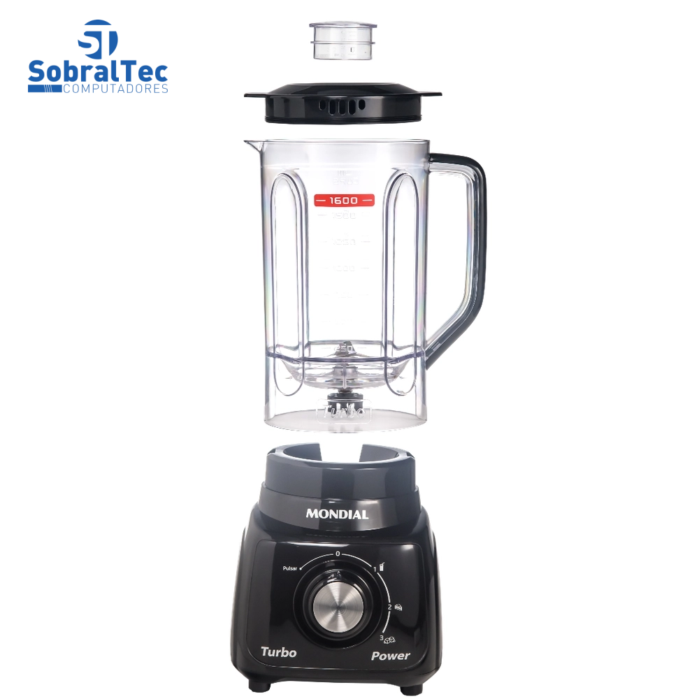 Conjunto Especial Mondial KT-105-B (Espremedor Premium + Batedeira Prática + Liquidificador Turbo Power) - Preto