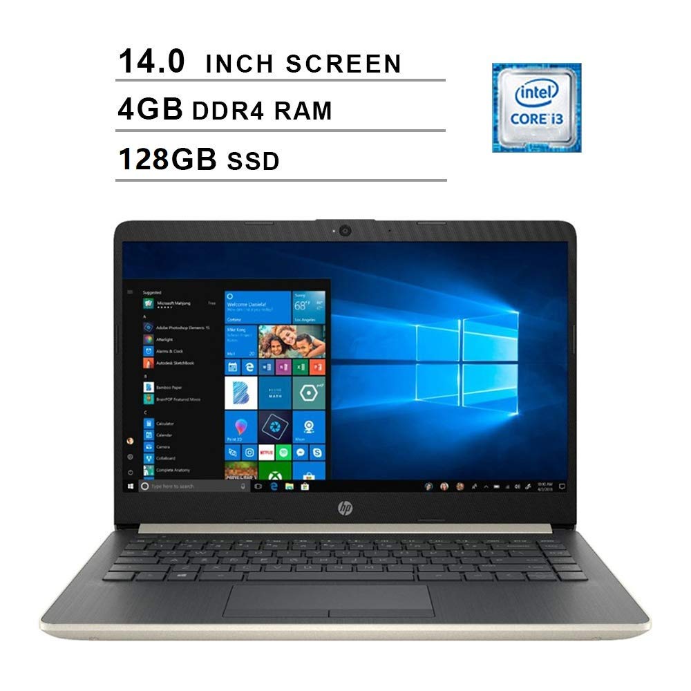Notebook Hp 14 Dq0011dx Intel Core I3-8145u Memória 4gb Ssd 128gb