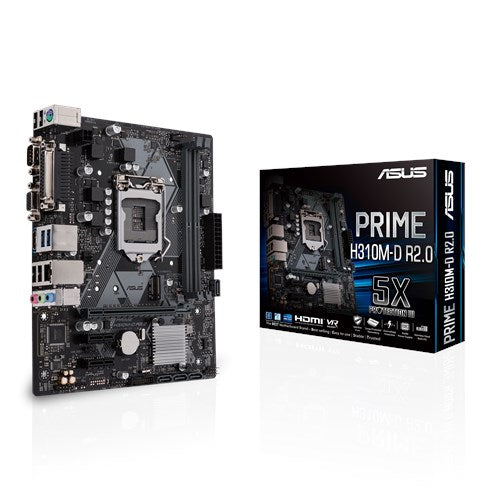 Placa Mãe Asus Prime H310M-D- Ddr 4 Lga 1151 8° Geração Workstation
