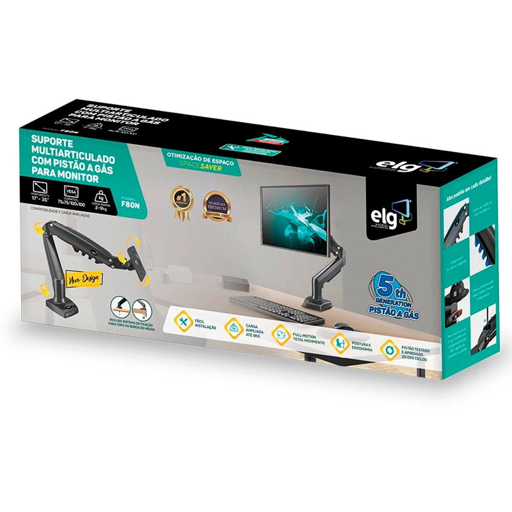 Suporte Articulado De Mesa Para Monitores 17