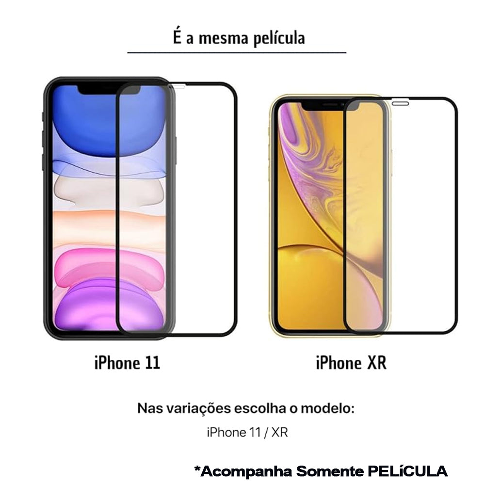 Pelicula 3D Para Iphone 11 e XR