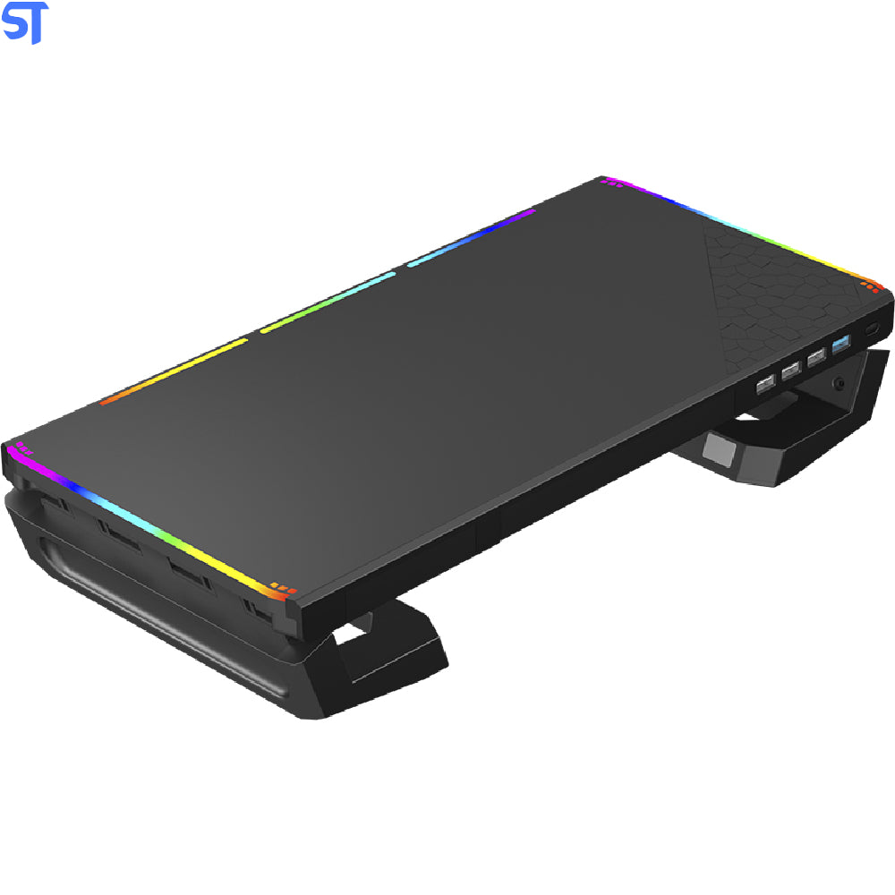 Base Para Monitor BM-L100BK RGB C3Tech Gaming