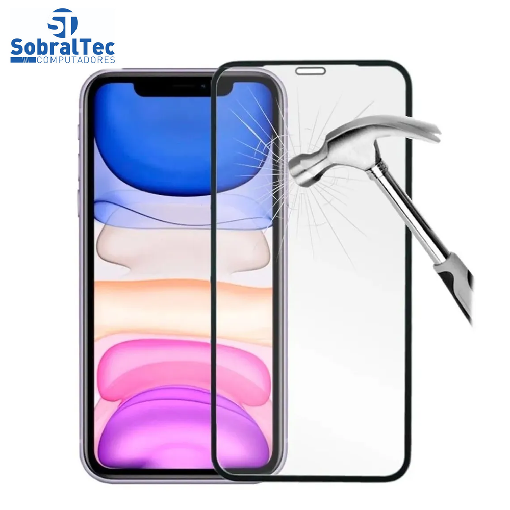 Película De Vidro Protetora 3D Para iPhone XR/11