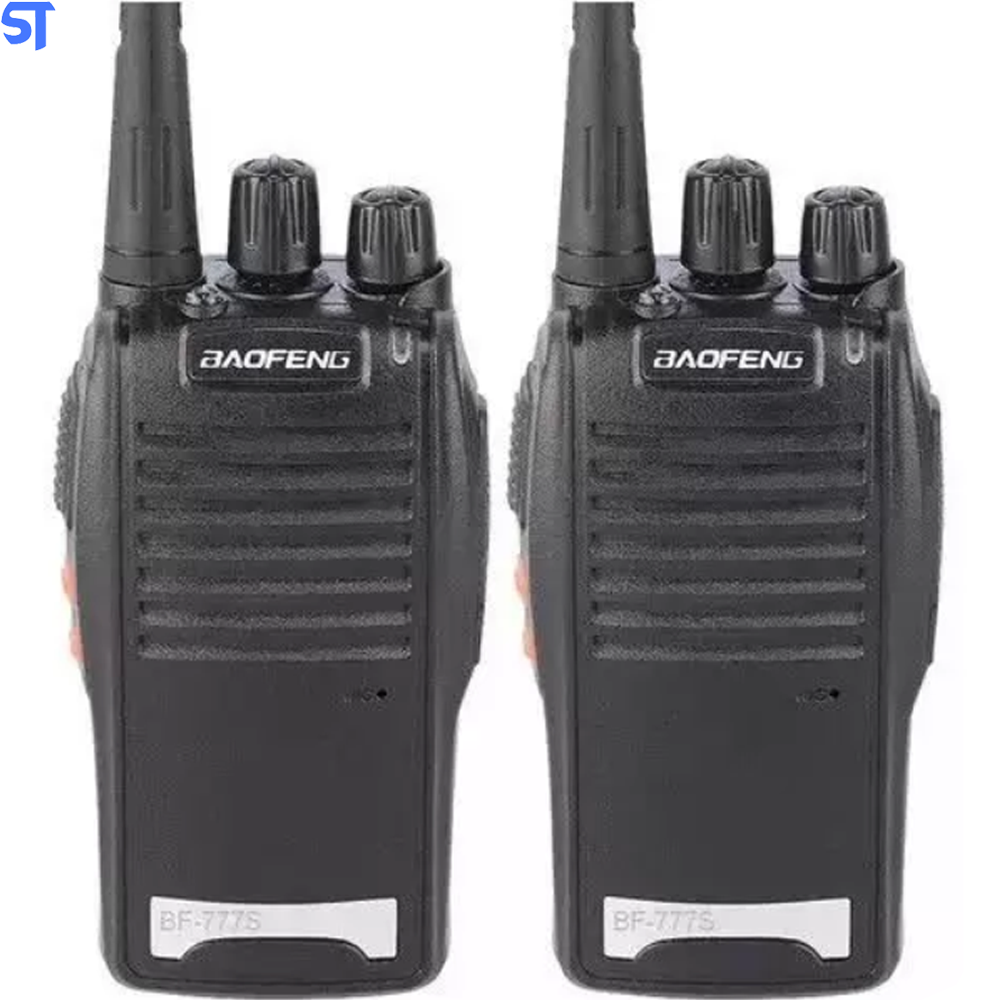 Kit 2 Radio Comunicador Walk Baofeng Bf-777s Alcance 9km + Fone