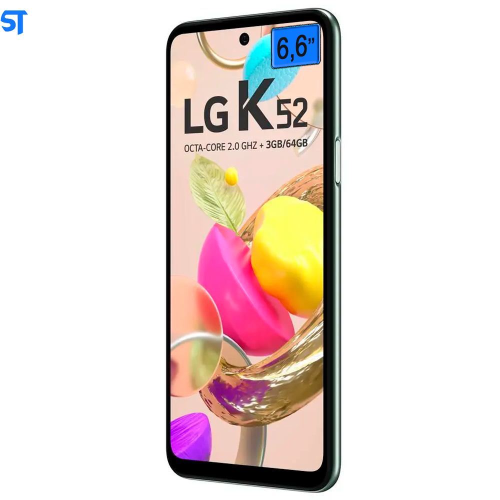 Smartphone LG K52, 64GB, Dual Chip ,Tela 6.6", 4G, Wifi, Câmera Dupla 13mp+2mp, Verde - Lmk420bmw