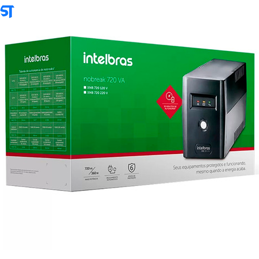 Nobreak Intelbras XNB 720va 220V - Saída 720va de Potencia e 220 Voltes