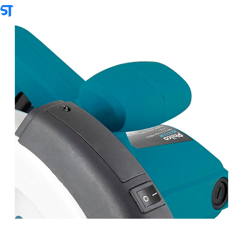 Serra Circular com Guia Laser Philco Force PSC01 127V 1500W Guia lateral de corte / Sistema de gatilho duplo