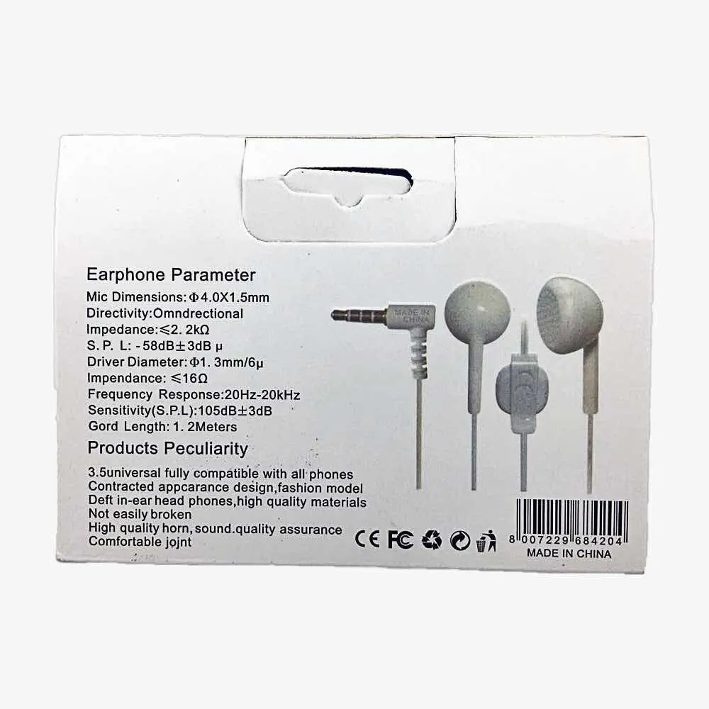 Fone De Ouvido Samsung Design Retangular Ear Headphones Estéreo