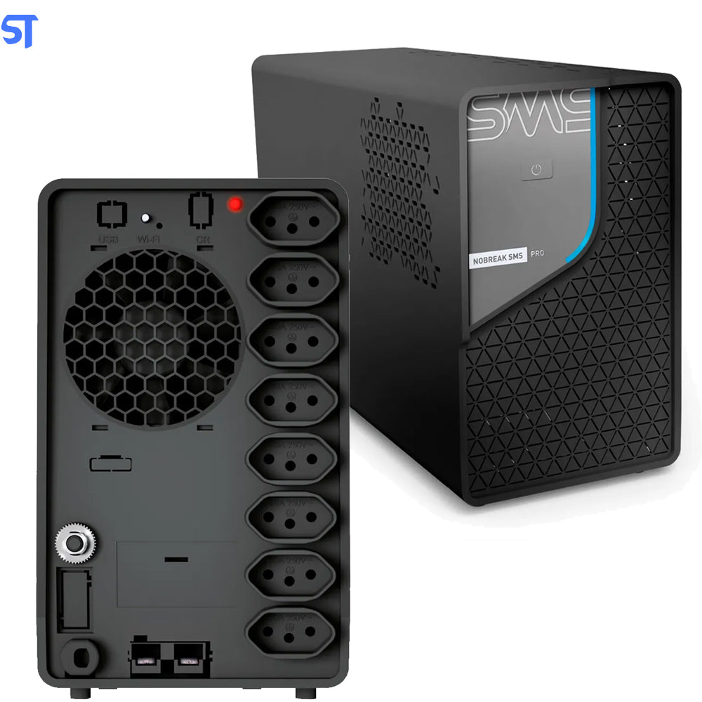Nobreak Profissional SMS Pro , 1500va, 8 Tomadas, Bivolt - 0029401
