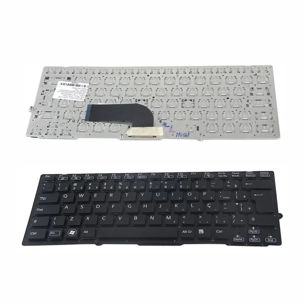 Teclado Notebook Sony Vaio Vpc-Sb Vpc-Sd Sem Moldura Pn 9Z.N6BBF.01B