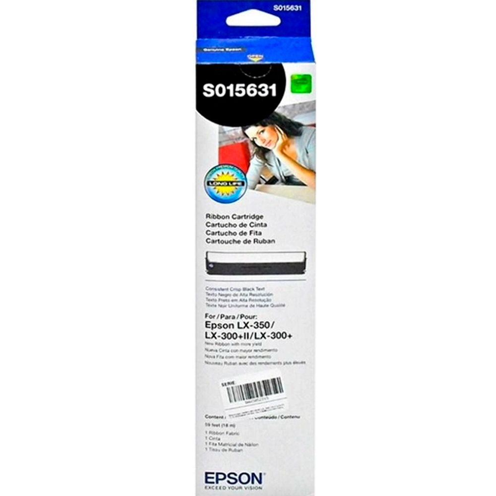 Fita Epson S015631 | Matricial LX-350 LX-300 LX-300+II | Original