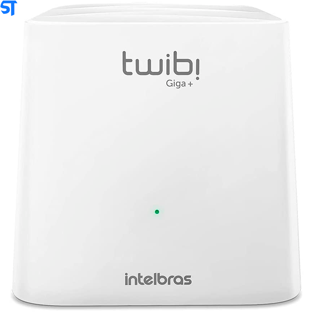 Kit Roteador Wi-Fi Mesh Intelbras 2 Unidades Twibi Giga+ AC1200 Dual Band Branco