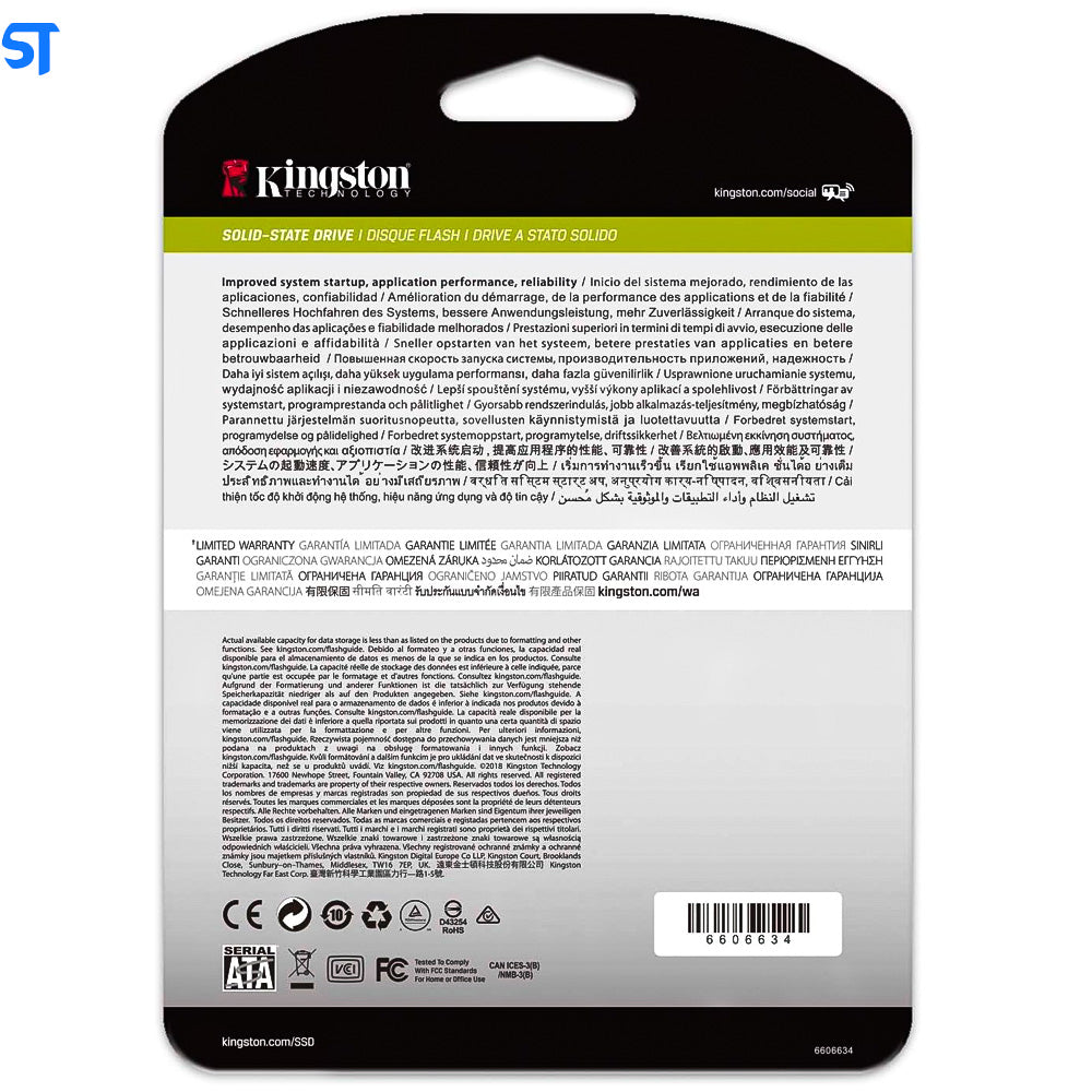 SSD Kingston Interprise DC500R, 960GB, Sata III 6GB/s, Leitura 555MB/s, Gravacao 525MB/s, SEDC500R/960G