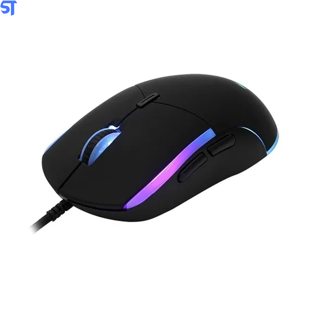 Mouse Gamer Usb RGB 3200dpi, Preto Mg-80bk C3Tech