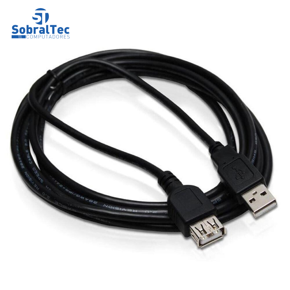 Cabo Extensor USB 2.0 A Macho x USB 2.0 A Fêmea 1.5 Metros Xtrad XT-560
