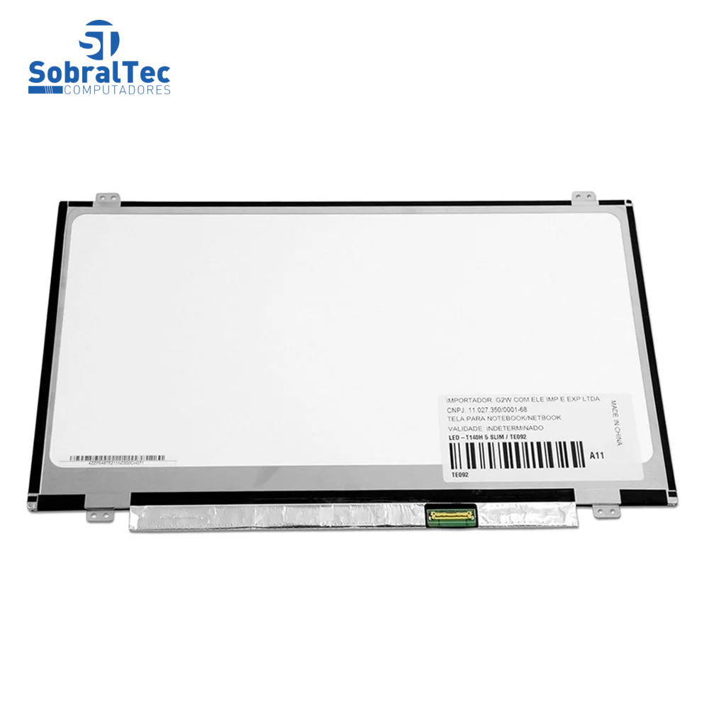 Tela Notebook LED Slim 14 Polegadas 30 Pinos Part Number N140bga-ea3