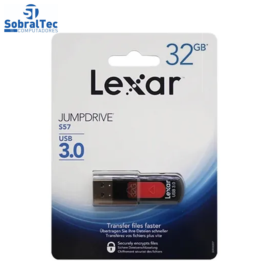 Pen Drive S57 USB 3.0 Jumpdrive Lexar 32Gb