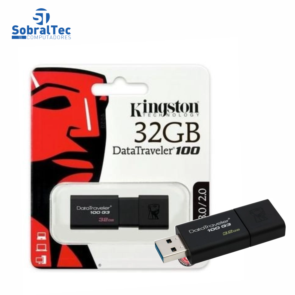 Pen Drive Kingston DataTraveler USB 3.0 32GB - DT100G3/32GB