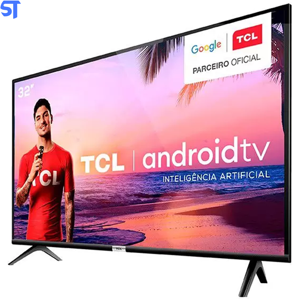 Smart TV LED 32” TCL 32S6500S Android Wi-Fi - HDR Inteligência Artificial 2 HDMI USB