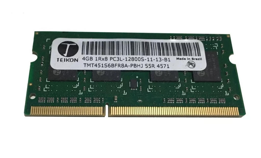 Memória Notebook 4 Gb Ddr3 Teikon  PC3L-12800S-11-10-F3