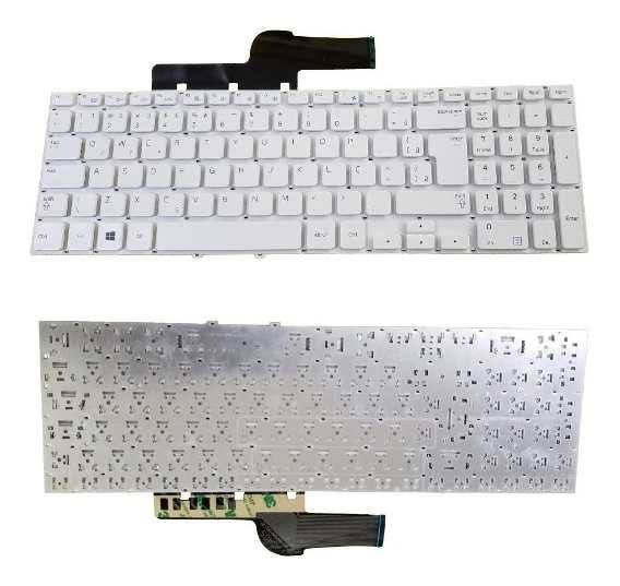 Teclado Notebook Samsung Pn 9z.n4nsc.00B- Np270 Np270E5E Branco