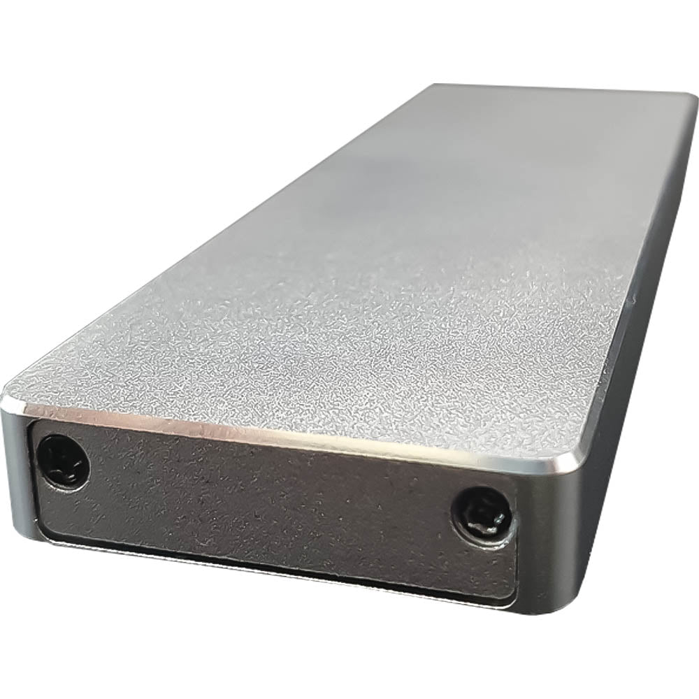 Case Externa Portatíl Para HD SSD M.2 SATA Em Alumínio Com Cabo USB-C/USB 3.1-Cinza