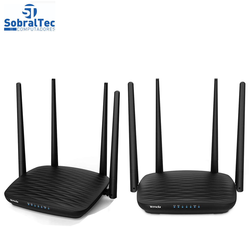 Roteador Ac5 Tenda AC1200 Mbps Dual-Band 4 Antenas Fast