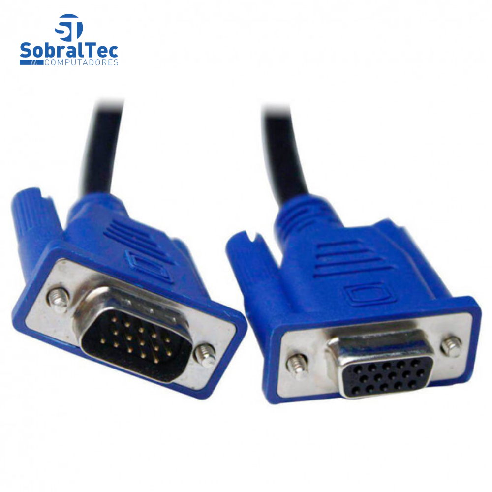 Cabo Vga Para Monitor 1.5 Mt Macho x Macho Com Filtro CBX-MVGA15 Exbom
