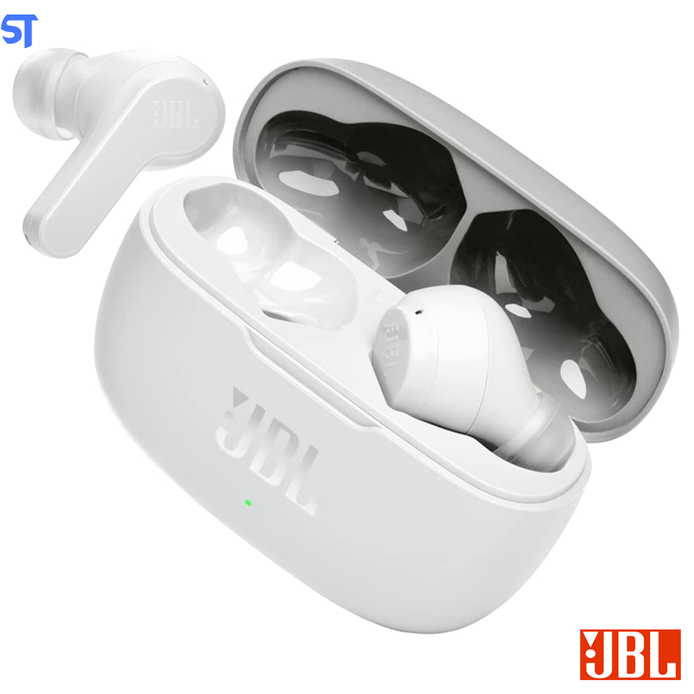 Fone de Ouvido Bluetooth JBL Wave 200TWS Intra-Auricular Branco - JBLW200TWSWHT