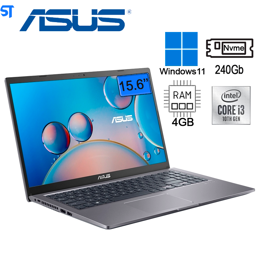Notebook Asus X515 VivoBook Intel Core i3-1005G1 4Gb Ram 240Gb Nvme Tela 15.6