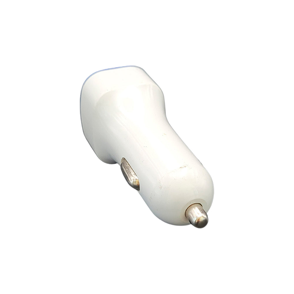 Carregador Veicular Fast Charging Com Duas Portas USB 2.1A/ 1.0A - Branco / Azul Escuro
