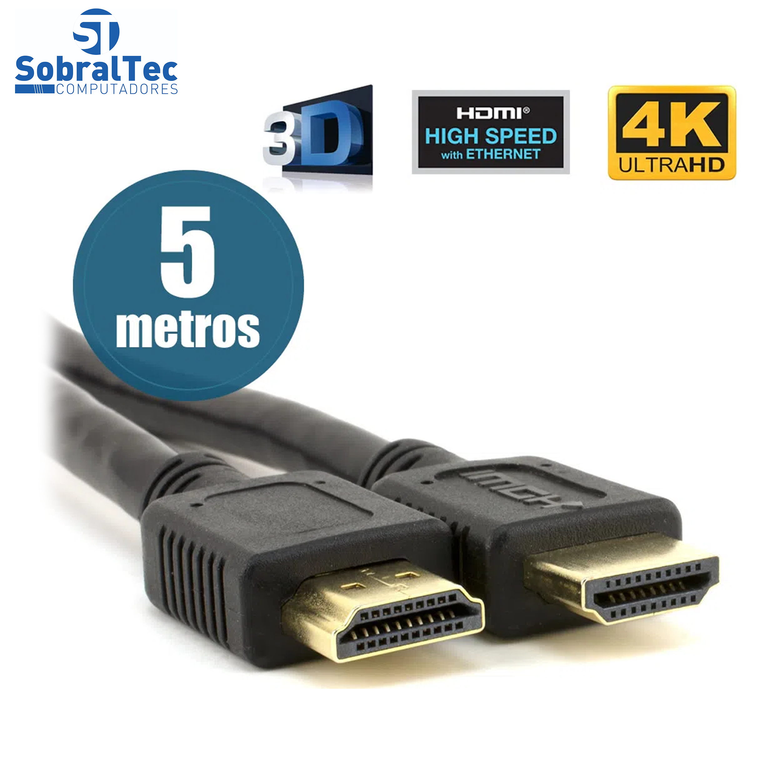 Cabo Hdmi 1.4 de 5 Metros Multilaser WI249