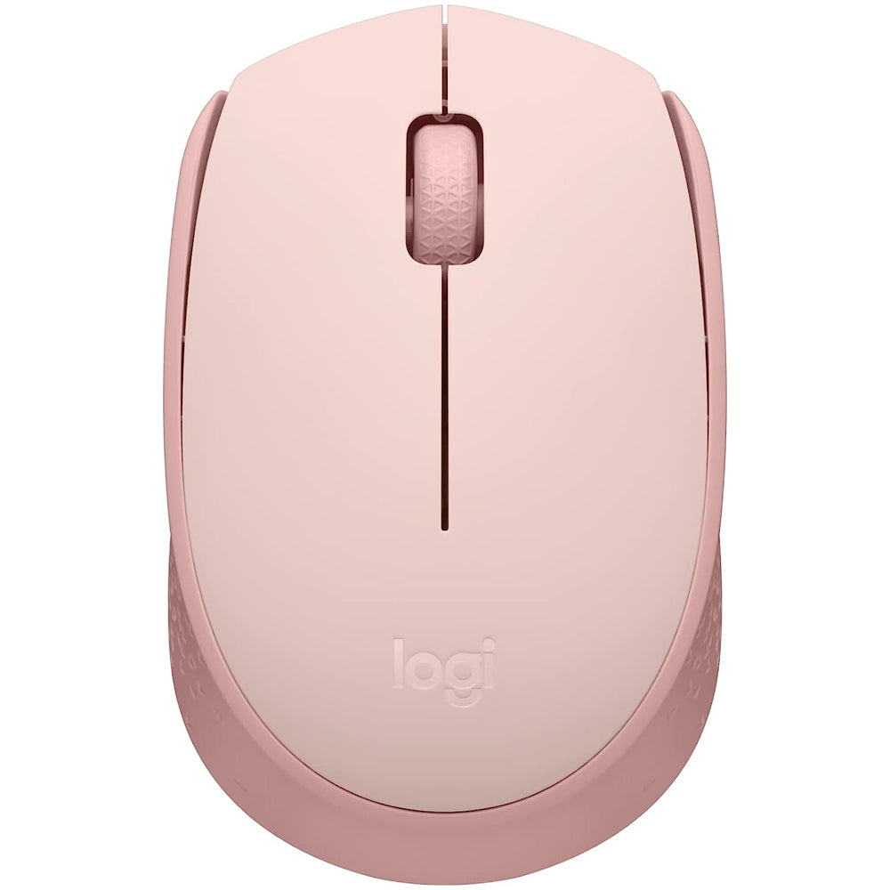 Mouse sem fio Logitech M170 com Design Ambidestro, Compacto Conexão USB - Rosa
