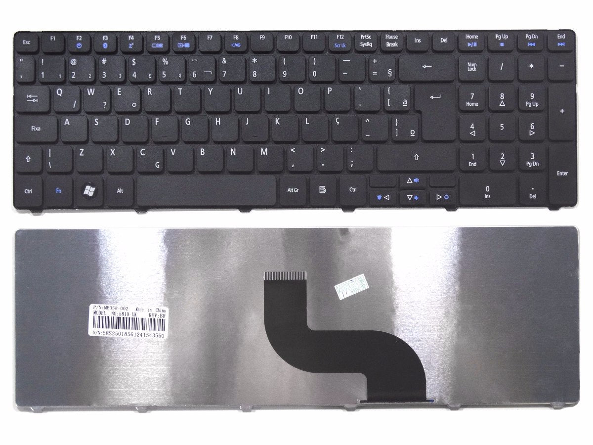 Teclado Notebook Acer Aspire 5810 5810T 5336 F3 Wifi Pn:5810-Uk Mb358-001