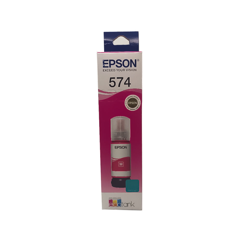 Refil de Tinta Epson 574 Magenta M 70ml Original T574120 para EcoTank L8050/ L18050