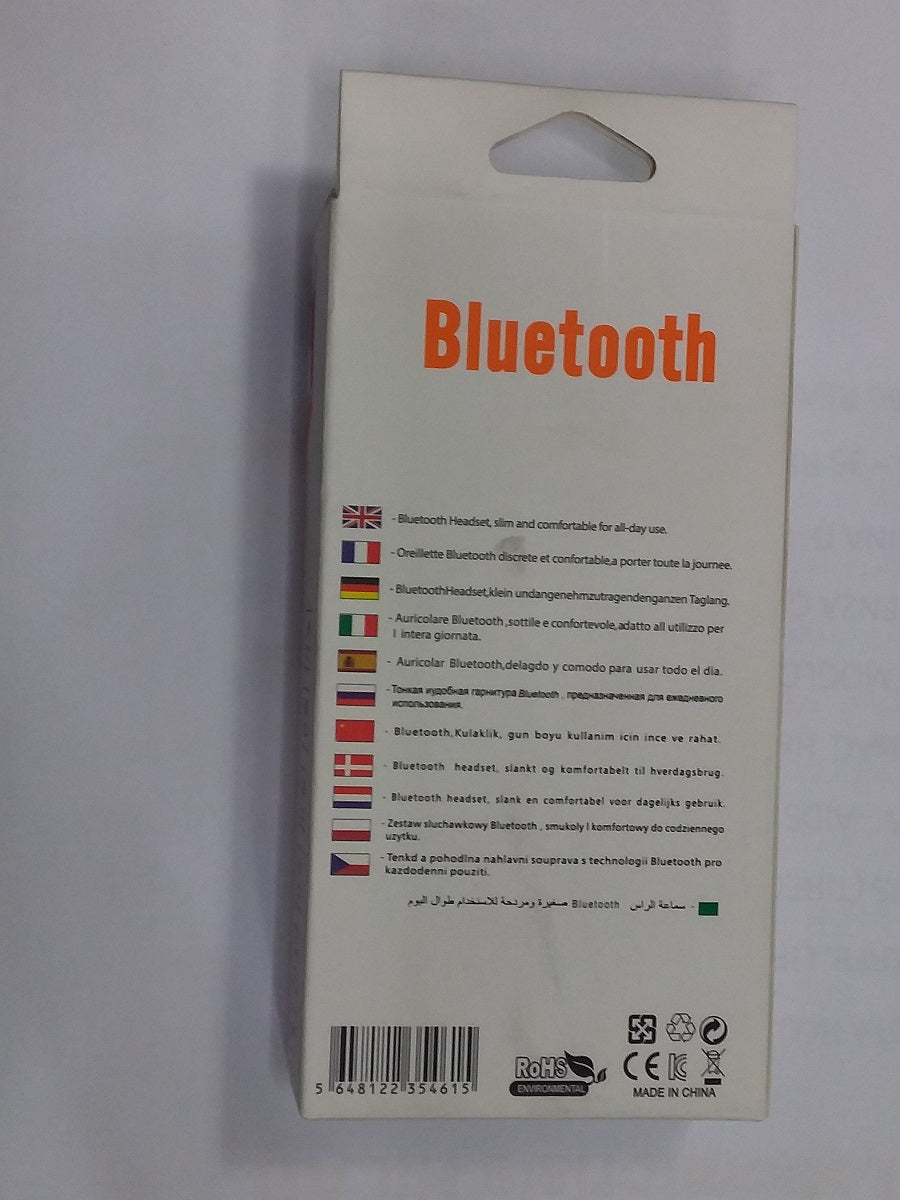 Fone de Ouvido Bluetooth Caixa Laranja