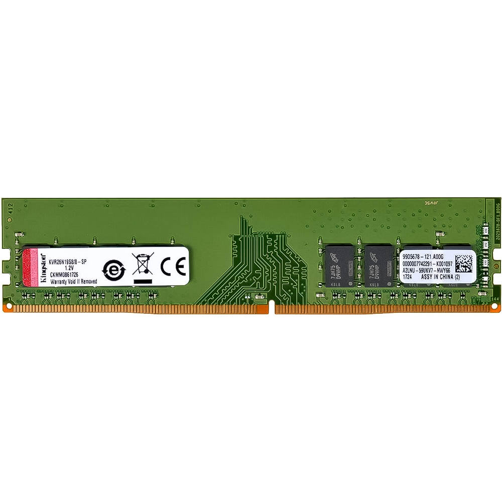 Memória Ram Desktop 8GB DDR4 2666MHz Kingston KVR26n19S8/8