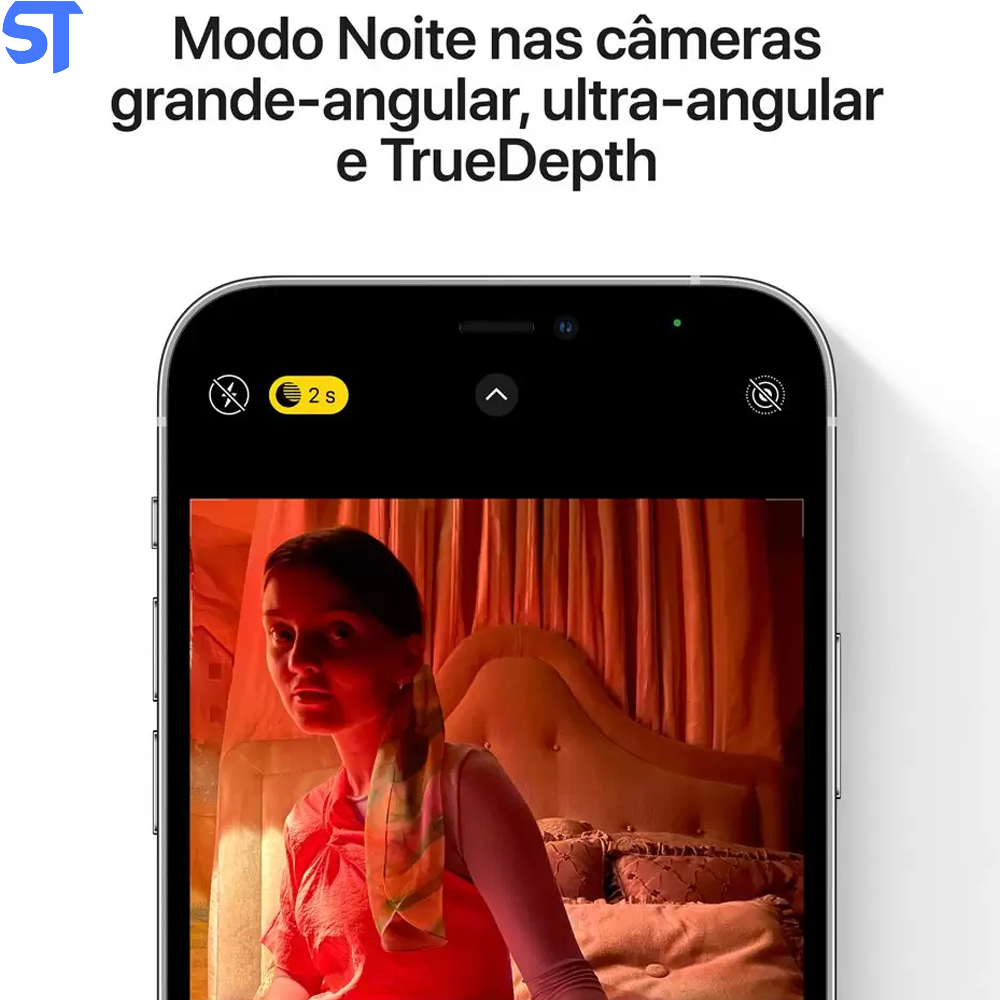 iPhone 12 Pro Max Apple 128GB Prateado 6,7” - Câm. Tripla 12MP iOS